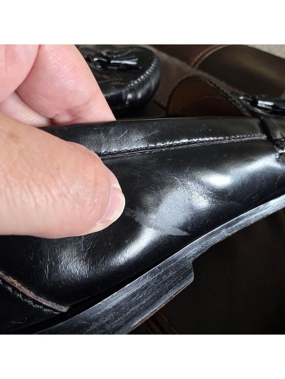 Cole Haan Mens Pinch Tassel Loafers 3506 Black size 9.5 Office Preppy Work - Picture 7 of 11